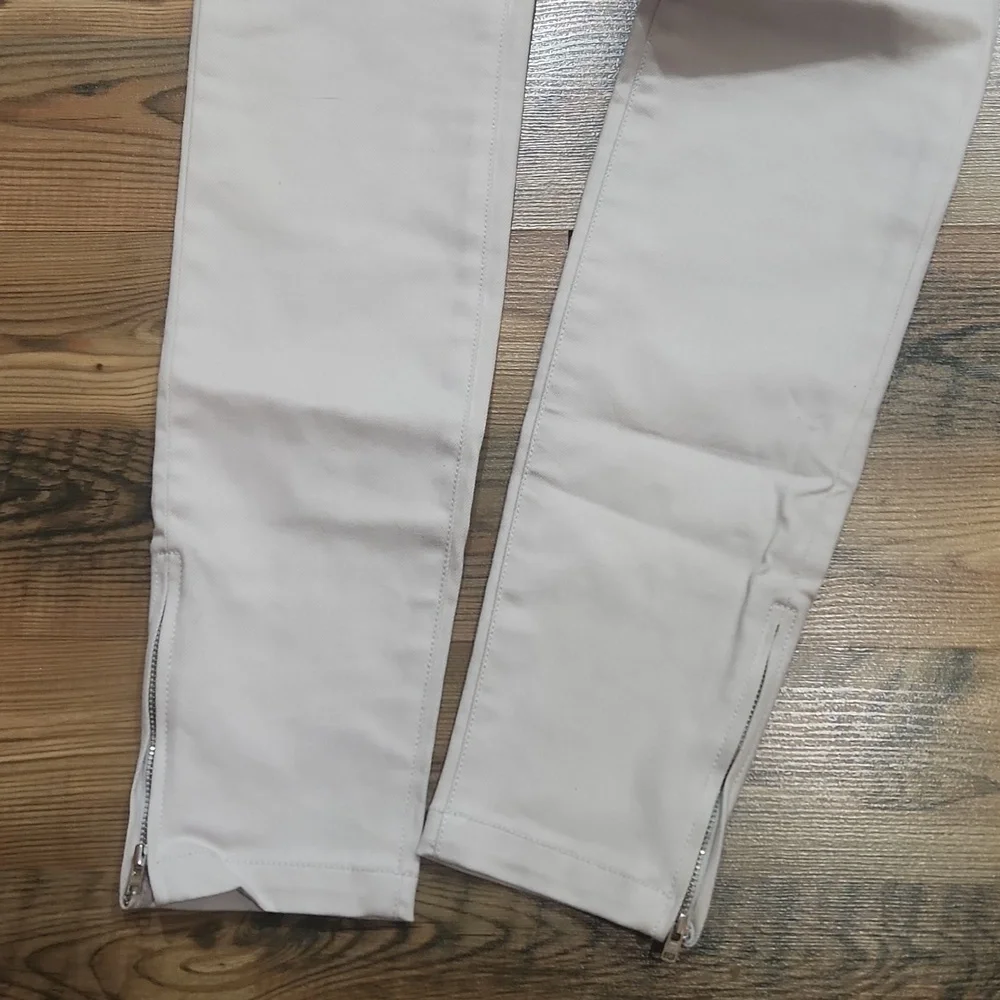 Balenciaga Colorblock Skinny Pants Edgy Rich Mom Old Money Luxury Zipper 38 US 4 - Picture 2 of 9